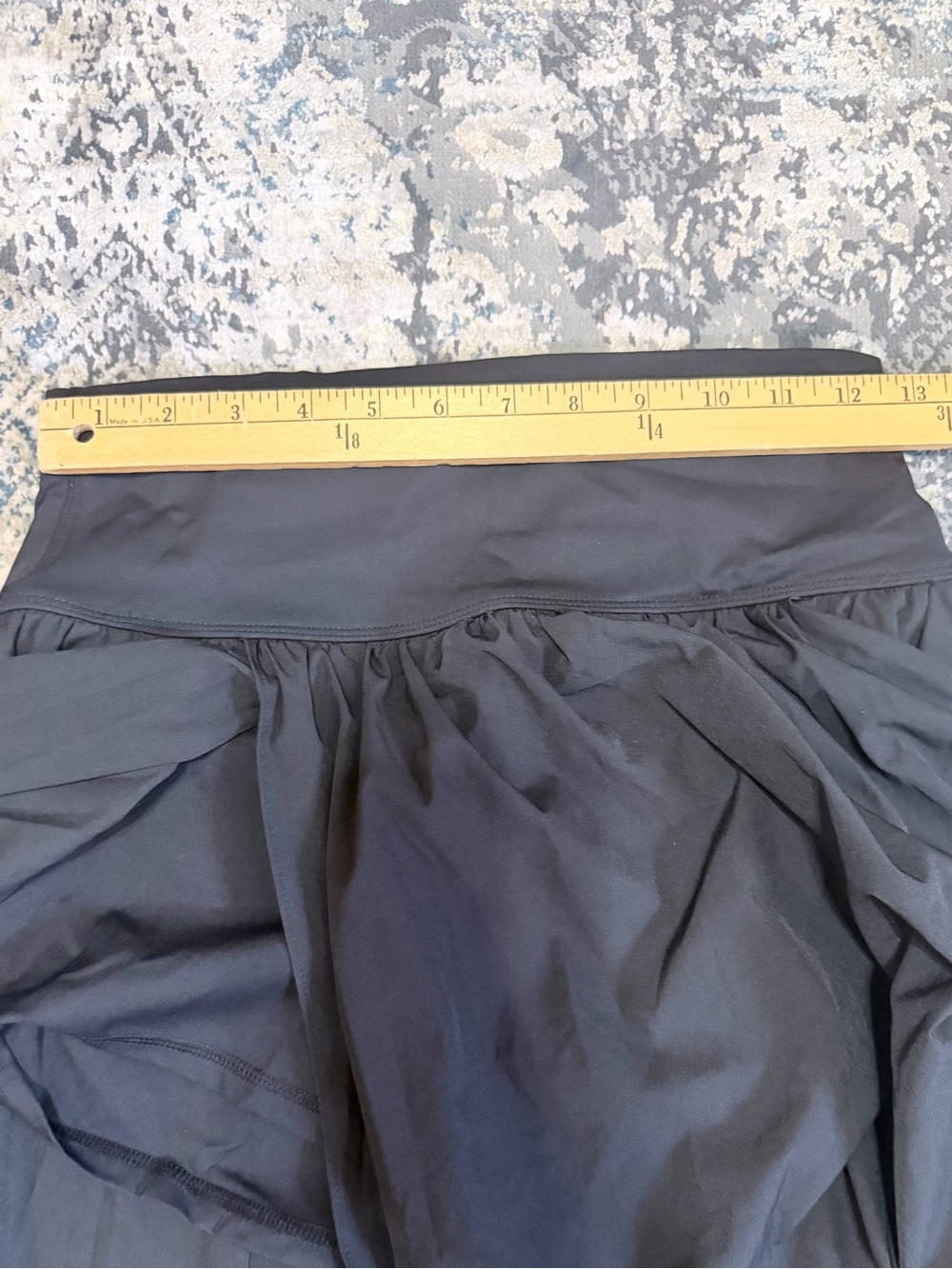 HALARA Breezeful High waisted Black Maxi Skirt Sz M Built In Shorts Center Split - Picture 8 of 10